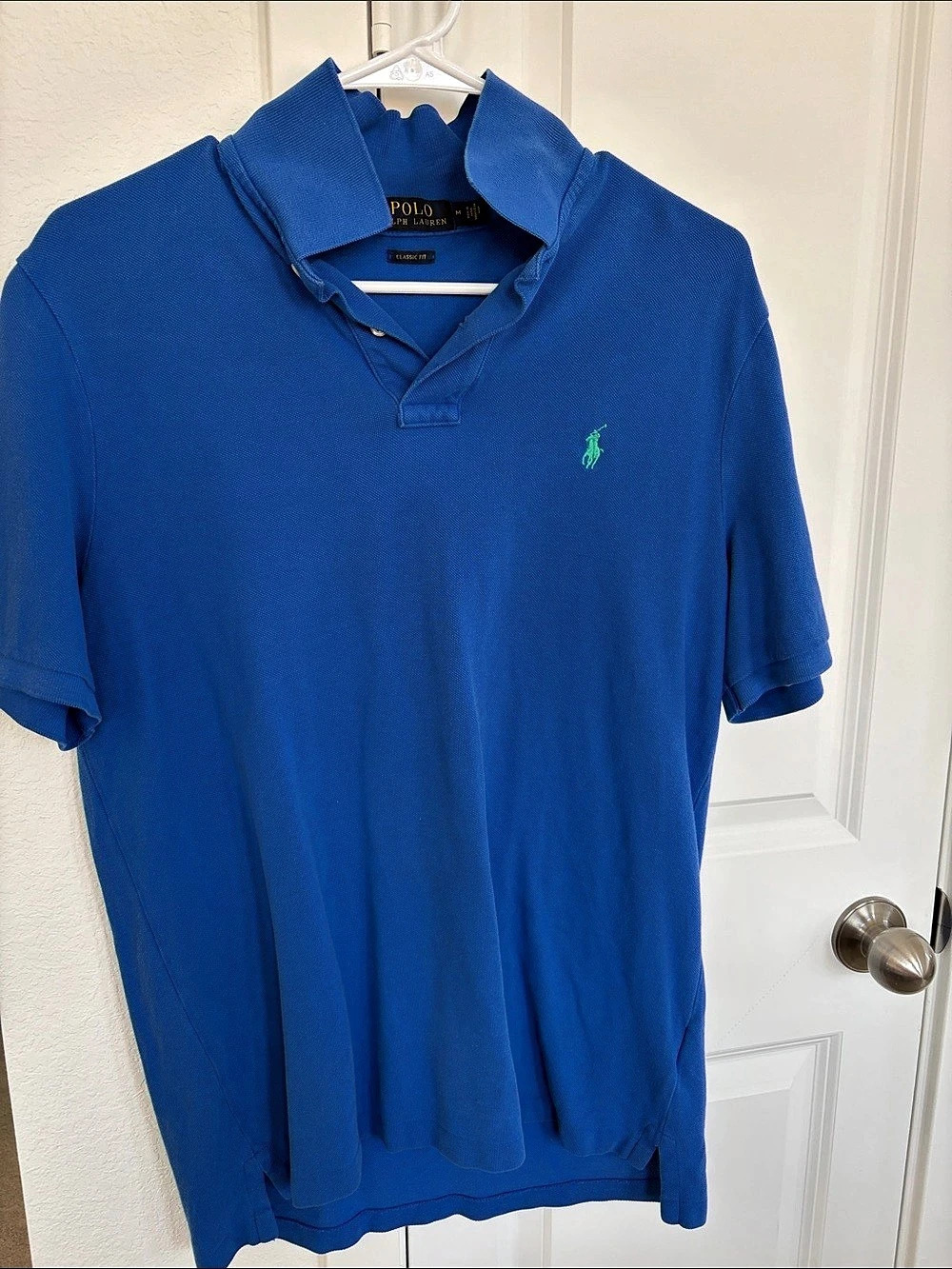 Polo Ralph Lauren Classic Fit Polo Shirt in Blue Size Medium Like New
